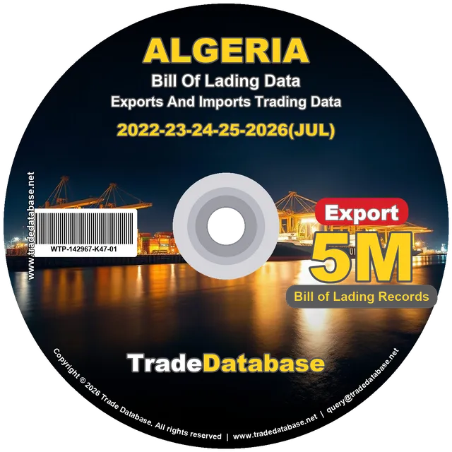 Algeria Export BL Data 2022-2026