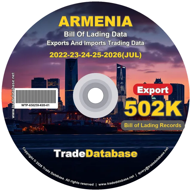 Armenia Export BL Data 2022-2026 CD
