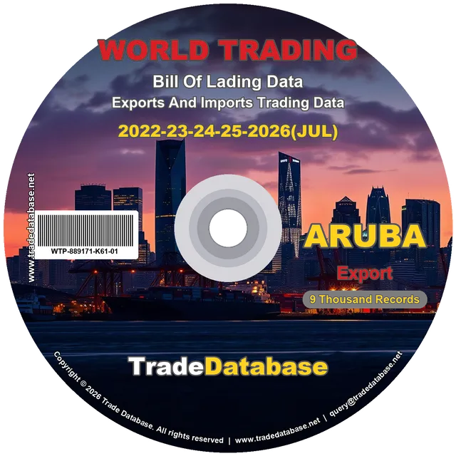 Aruba Export BL Data 2022-2026 CD