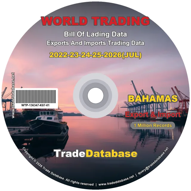 Bahamas Export & Import BL Data 2022-2026 CD