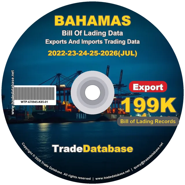 Bahamas Export BL Data 2022-2026 CD