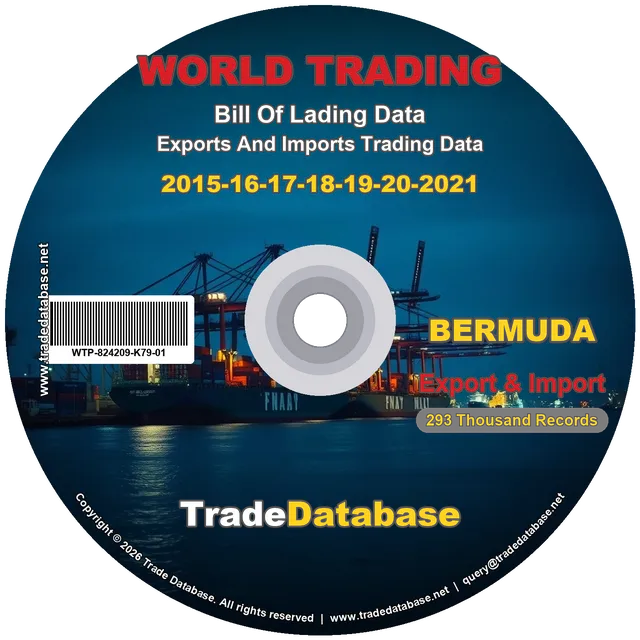 Bermuda Export & Import BL Data 2015-2021 CD