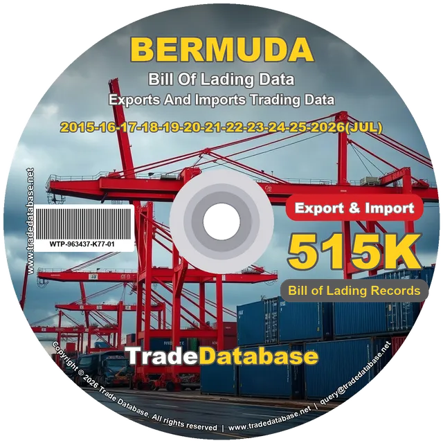 Bermuda Export & Import BL Data 2015-2026 CD
