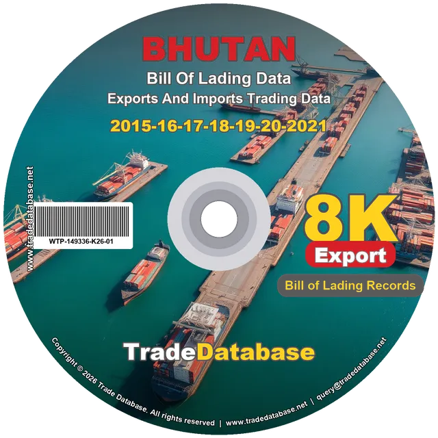 Bhutan Export BL Data 2015-2021 CD