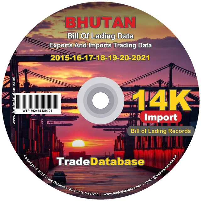 Bhutan Import BL Data 2015-2021 CD