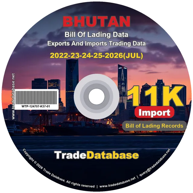 Bhutan Import BL Data 2022-2026 CD