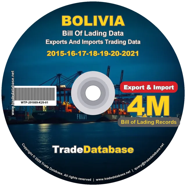 Bolivia Export & Import BL Data 2015-2021
