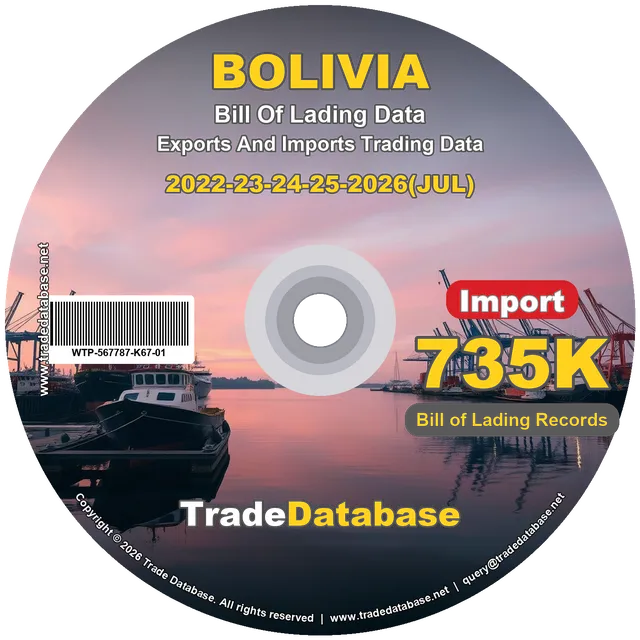 Bolivia Import BL Data 2022-2026