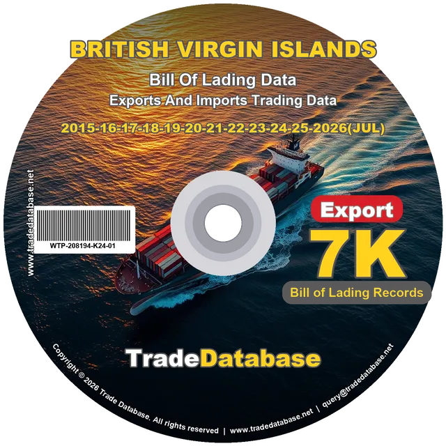 British Virgin Islands Export BL Data 2015-2026 CD