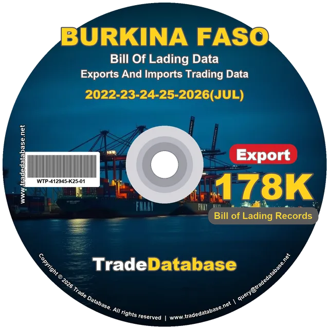 Burkina Faso Export BL Data 2022-2026 CD