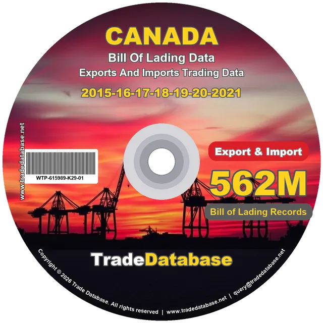 Canada Export & Import BL Data 2015-2021