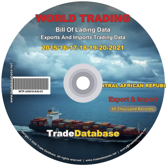 Central African Republic Export & Import BL Data 2015-2021 CD