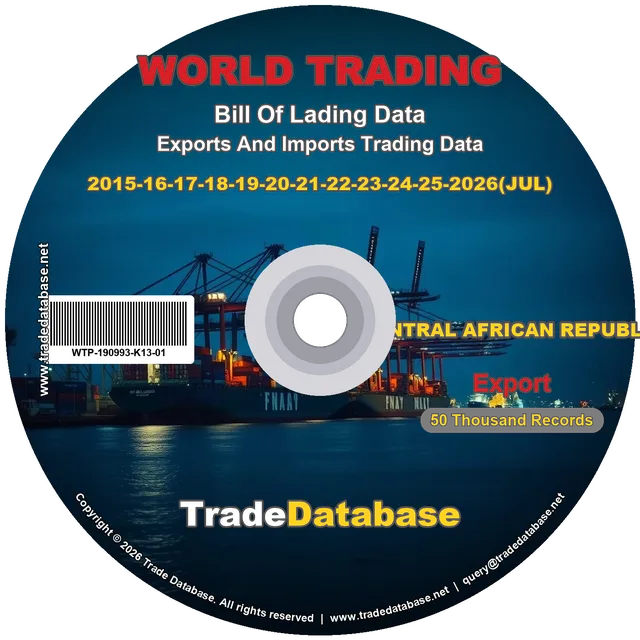 Central African Republic Export BL Data 2015-2026 CD