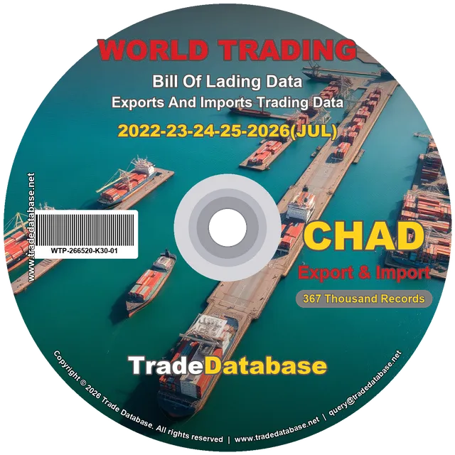 Chad Export & Import BL Data 2022-2026 CD