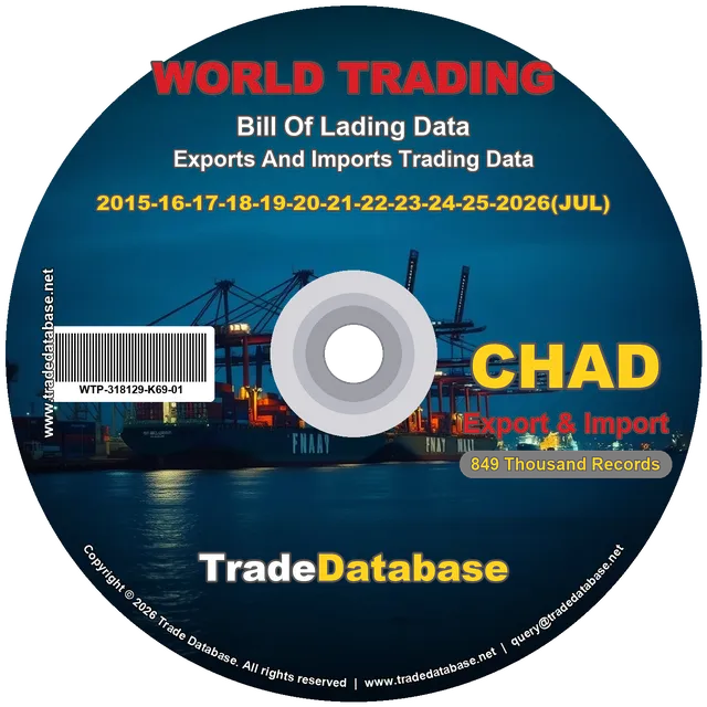 Chad Export & Import BL Data 2015-2026 CD