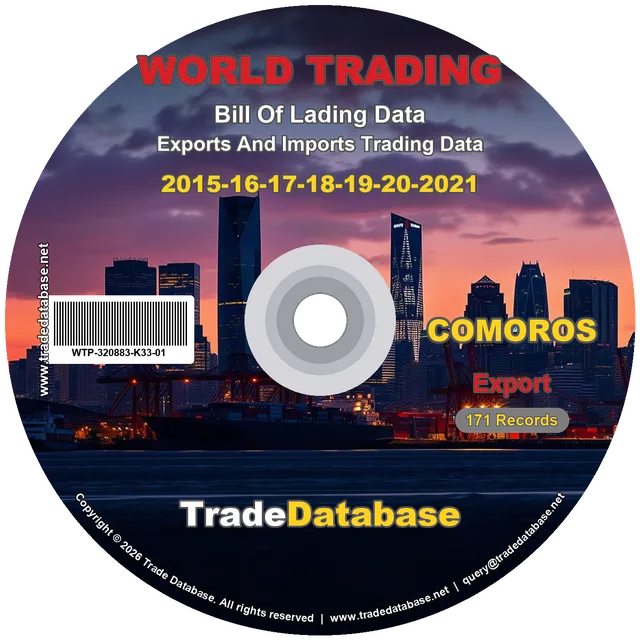 Comoros Export BL Data 2015-2021 CD