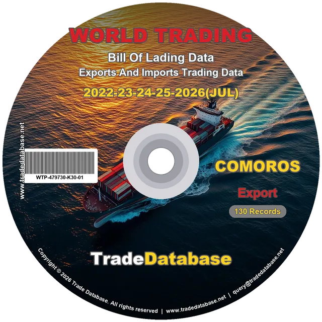 Comoros Export BL Data 2022-2026 CD