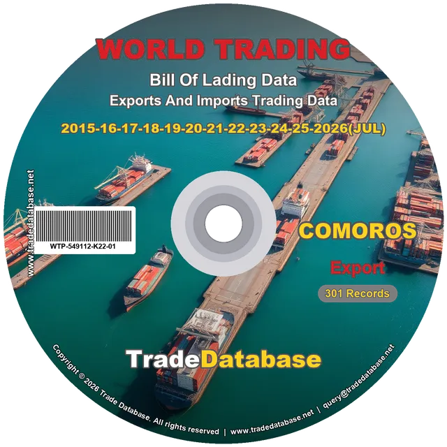 Comoros Export BL Data 2015-2026 CD