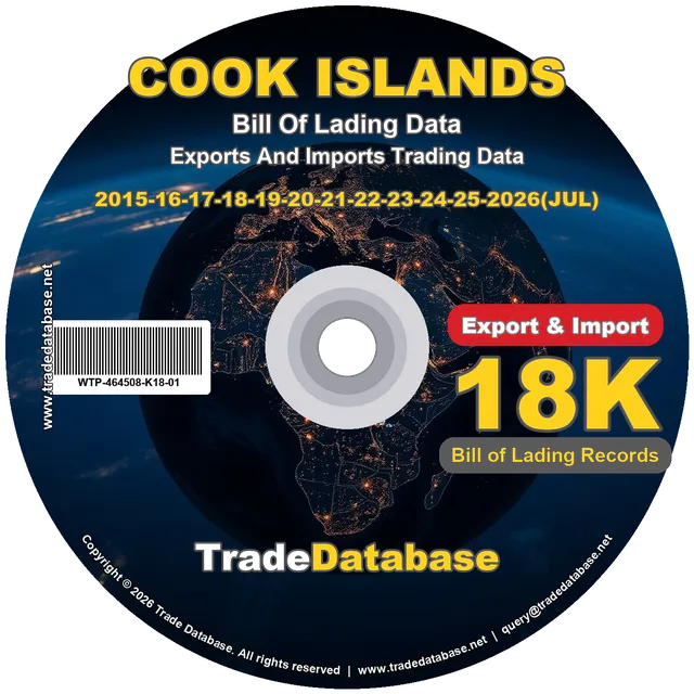 Cook Islands Export & Import BL Data 2015-2026 CD