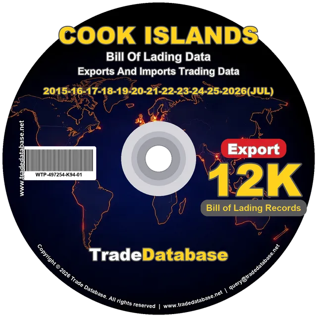Cook Islands Export BL Data 2015-2026 CD