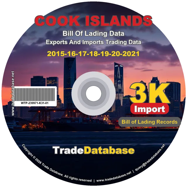 Cook Islands Import BL Data 2015-2021 CD