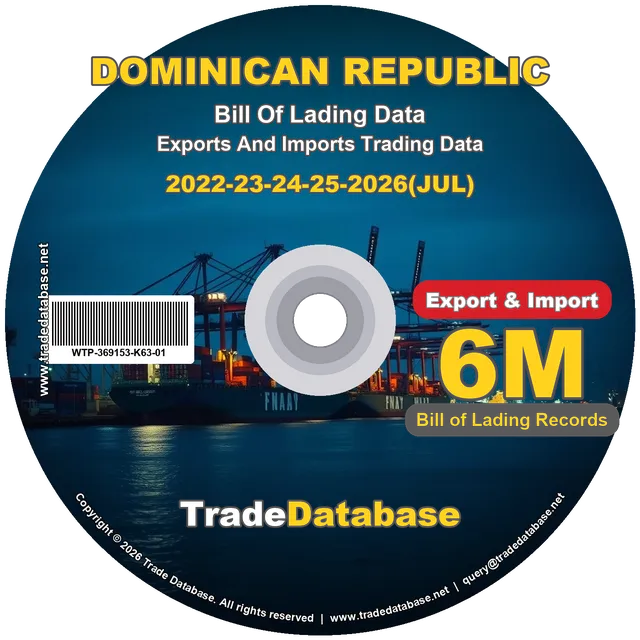 Dominican Republic Export & Import BL Data 2022-2026