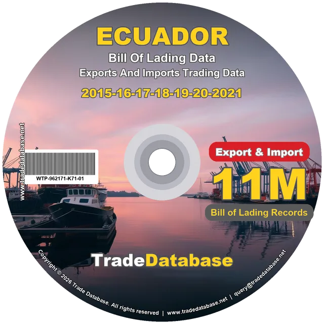 Ecuador Export & Import BL Data 2015-2021