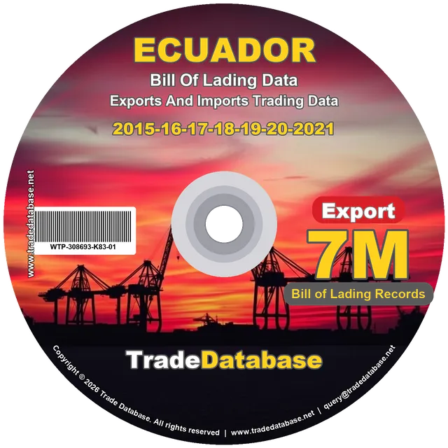 Ecuador Export BL Data 2015-2021