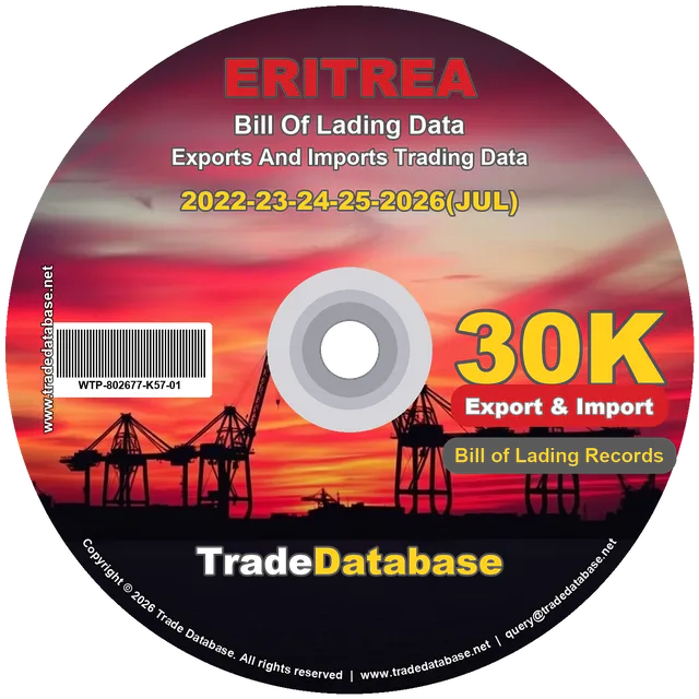 Eritrea Export & Import BL Data 2022-2026 CD