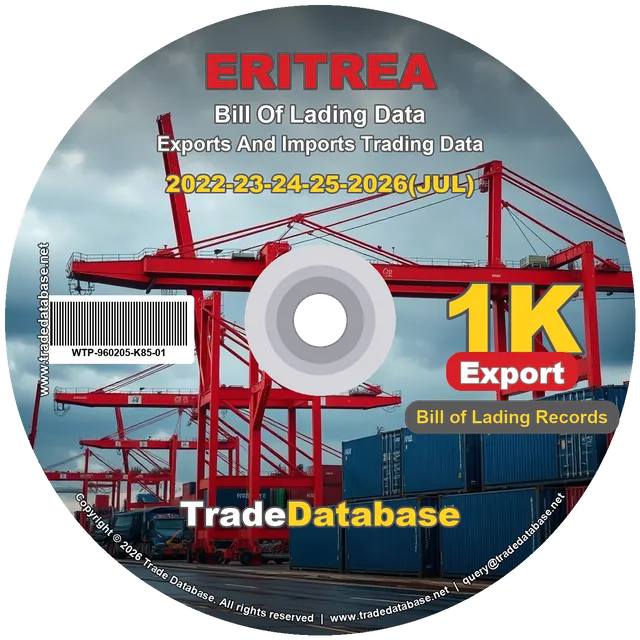 Eritrea Export BL Data 2022-2026 CD