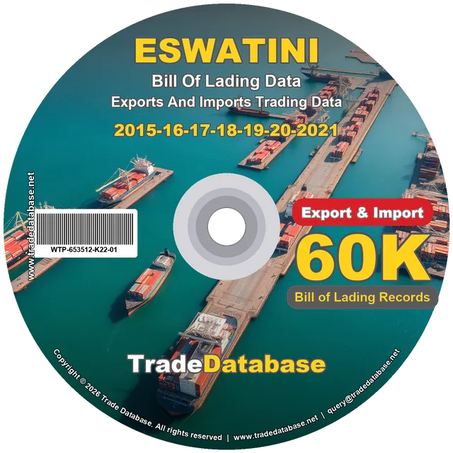 Eswatini Export & Import BL Data 2015-2021 CD