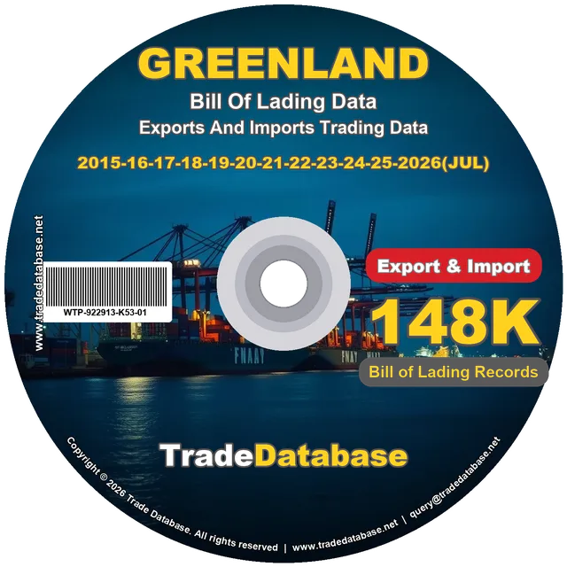 Greenland Export & Import BL Data 2015-2026 CD