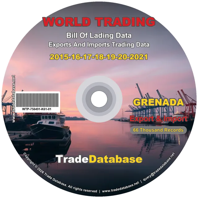 Grenada Export & Import BL Data 2015-2021 CD