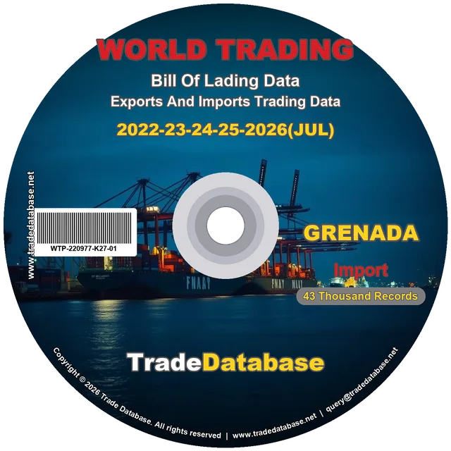 Grenada Import BL Data 2022-2026 CD