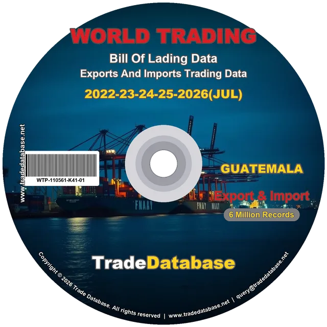 Guatemala Export & Import BL Data 2022-2026