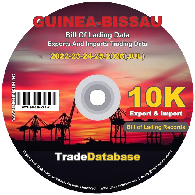 Guinea-Bissau Export & Import BL Data 2022-2026 CD