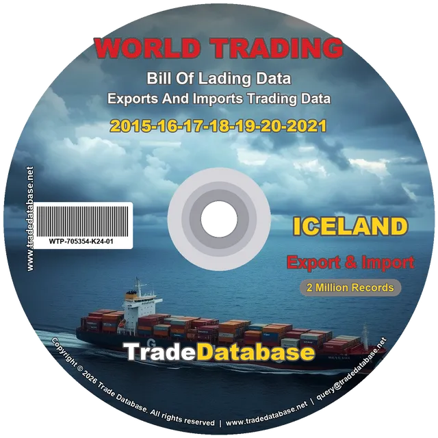 Iceland Export & Import BL Data 2015-2021 CD