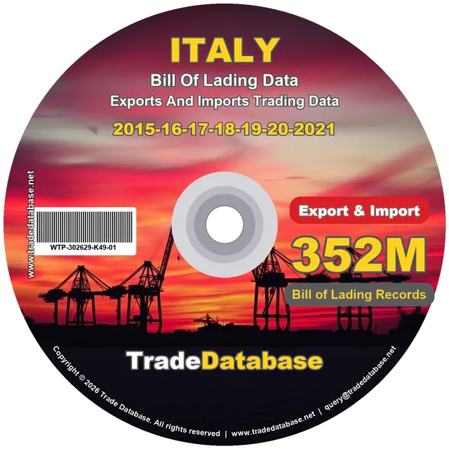 Italy Export & Import BL Data 2015-2021