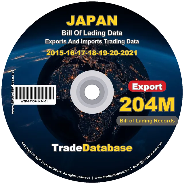 Japan Export BL Data 2015-2021