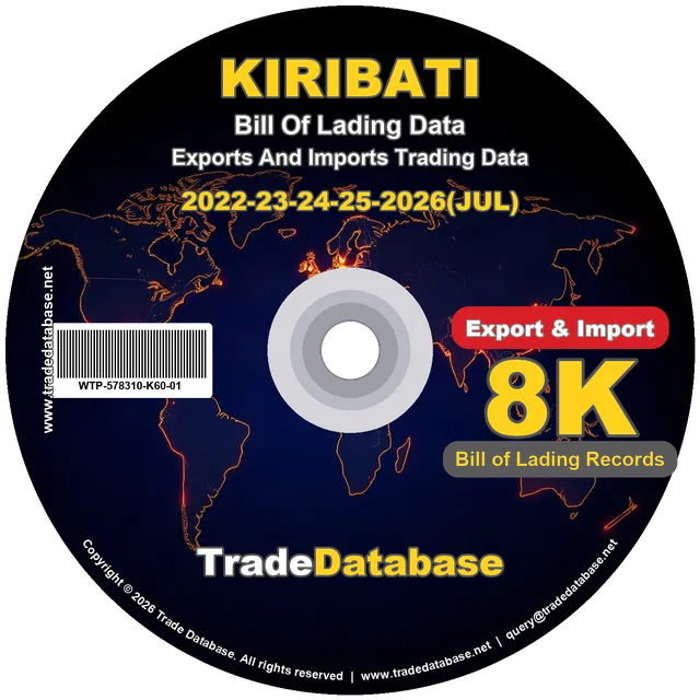 Kiribati Export & Import BL Data 2022-2026 CD