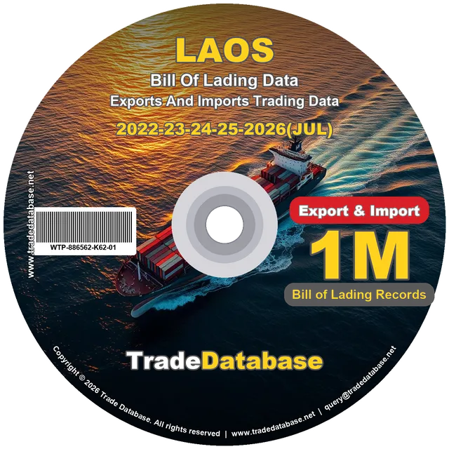 Laos Export & Import BL Data 2022-2026 CD