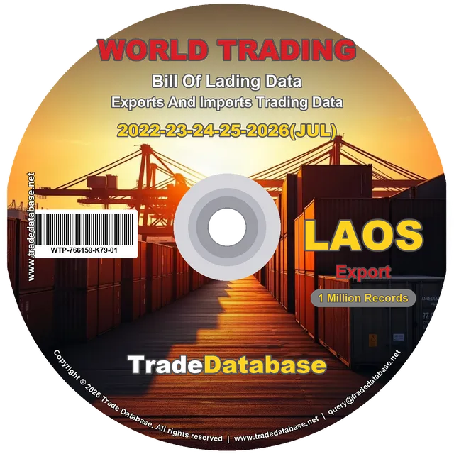 Laos Export BL Data 2022-2026 CD
