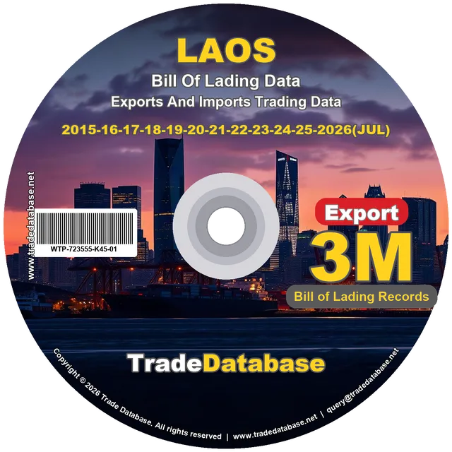 Laos Export BL Data 2015-2026 CD