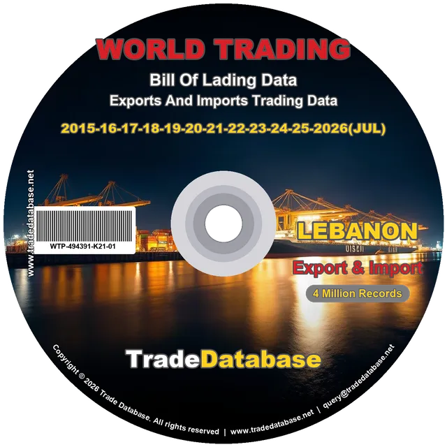 Lebanon Export & Import BL Data 2015-2026 CD