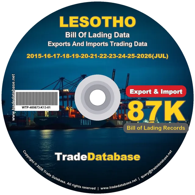 Lesotho Export & Import BL Data 2015-2026 CD