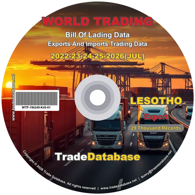 Lesotho Export BL Data 2022-2026 CD