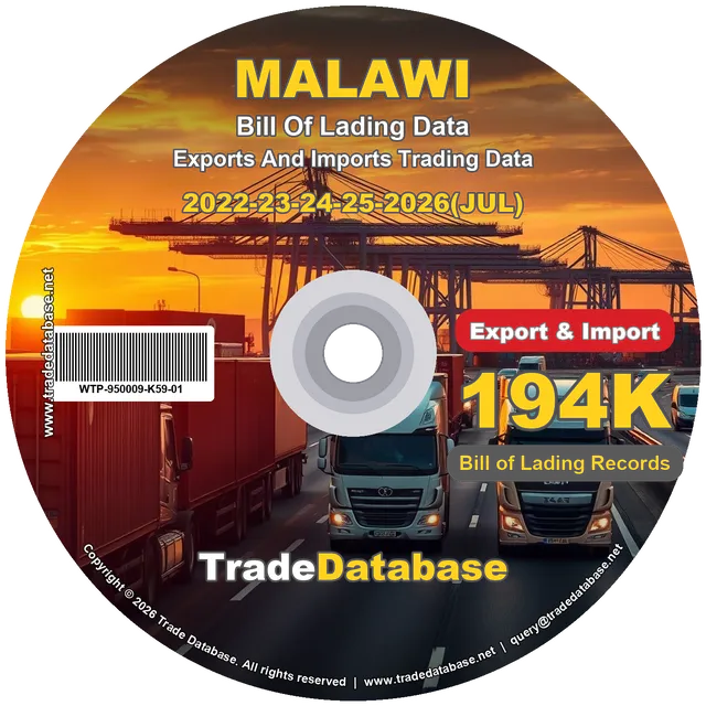Malawi Export & Import BL Data 2022-2026 CD