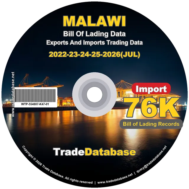 Malawi Import BL Data 2022-2026 CD