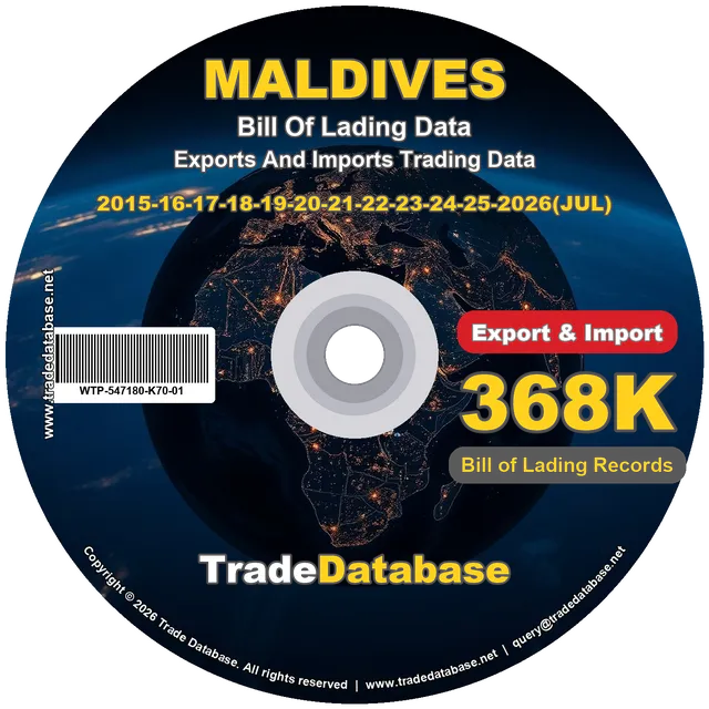 Maldives Export & Import BL Data 2015-2026 CD