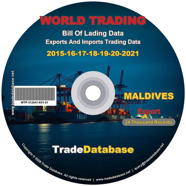 Maldives Export BL Data 2015-2021 CD